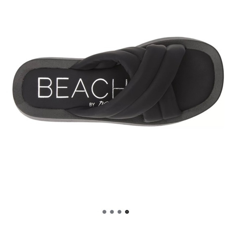 Anthropologie Beach by Matisse Piper Slide Sandals Black Size 9